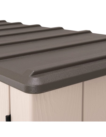 Armario exterior vertical 1.500 L con estantes | Distria
