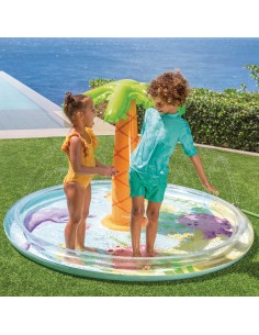 Piscina infantil hinchable Spray Palmera con rociador | Distria 2
