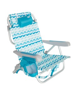 Aktive Silla playa plegable 5 posiciones y bolsillo lateral | Distria