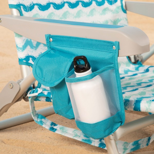 Aktive Silla playa plegable 5 posiciones y bolsillo lateral | Distria