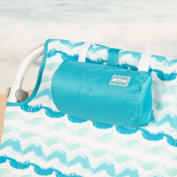 Aktive Silla playa plegable 5 posiciones y bolsillo lateral | Distria