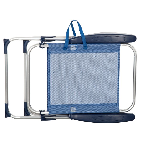 Aktive Silla plegable playa 4 pos. aluminio y textileno azul | Distria