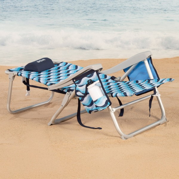 Aktive Silla plegable playa 5 posic. de aluminio con cojín | Distria