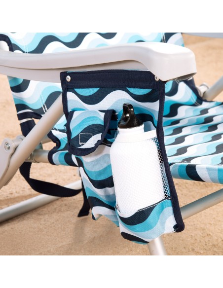 Aktive Silla plegable playa 5 posic. de aluminio con cojín | Distria
