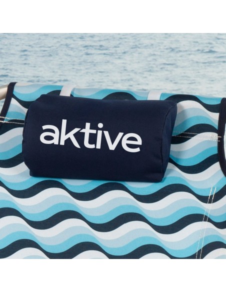 Aktive Silla plegable playa 5 posic. de aluminio con cojín | Distria