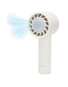 Ventilador portátil recargable Aktive blanco 6x16 cm | Distria
