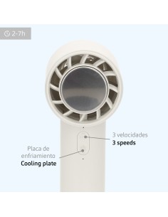 Ventilador portátil recargable Aktive blanco 6x16 cm | Distria 2