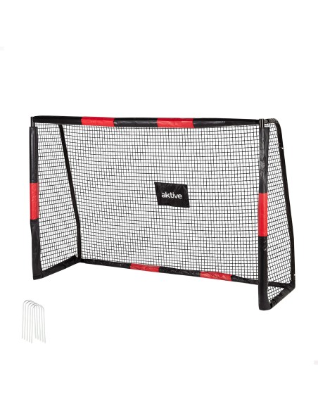 Aktive Portería de fútbol 2 m con protección, red y piquetas | Distria