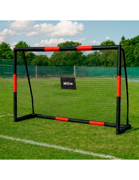 Aktive Portería de fútbol 2 m con protección, red y piquetas | Distria