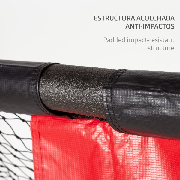 Aktive Portería de fútbol 2 m con protección, red y piquetas | Distria
