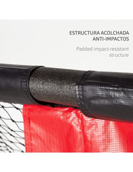 Aktive Portería de fútbol 2 m con protección, red y piquetas | Distria