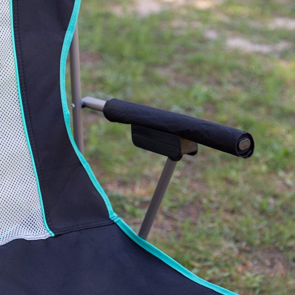 Silla plegable camping deluxe con respaldo de rejilla | Distria