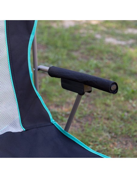 Silla plegable camping deluxe con respaldo de rejilla | Distria