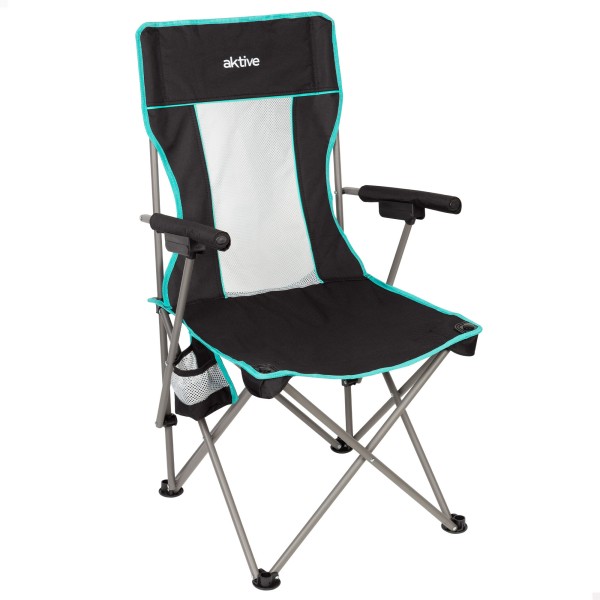 Silla plegable camping deluxe con respaldo de rejilla | Distria