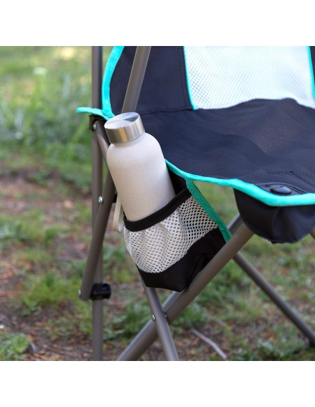 Silla plegable camping deluxe con respaldo de rejilla | Distria