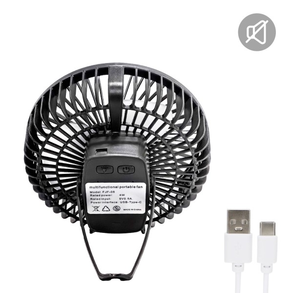 Ventilador portátil silencioso 3 en 1 con luz Aktive | Distria