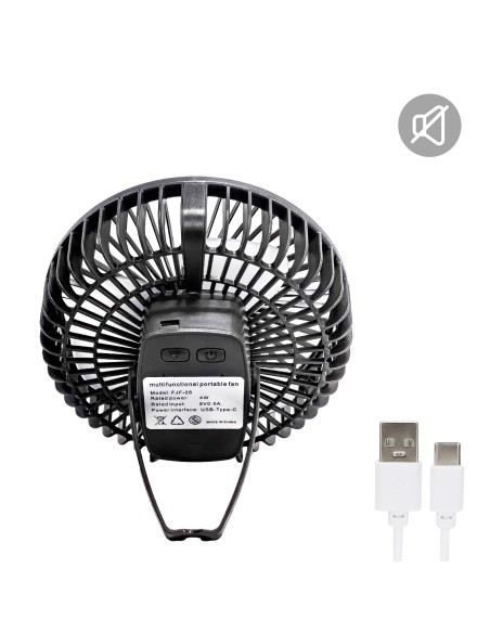Ventilador portátil silencioso 3 en 1 con luz Aktive | Distria