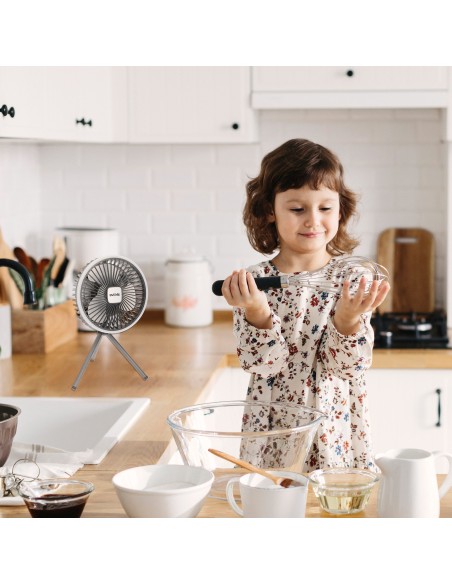 Ventilador portátil silencioso 3 en 1 con luz Aktive | Distria