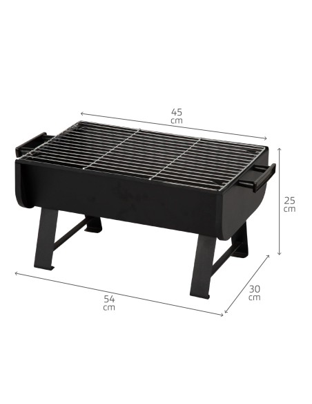 Aktive Barbacoa carbón portátil con asas laterales | Distria