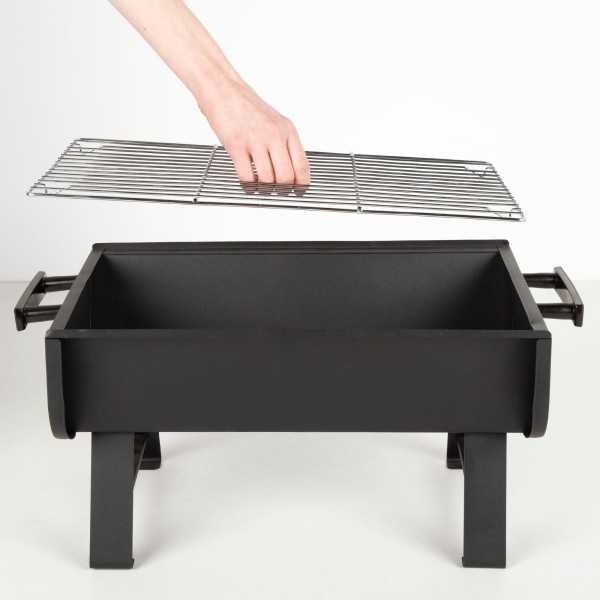 Aktive Barbacoa carbón portátil con asas laterales | Distria
