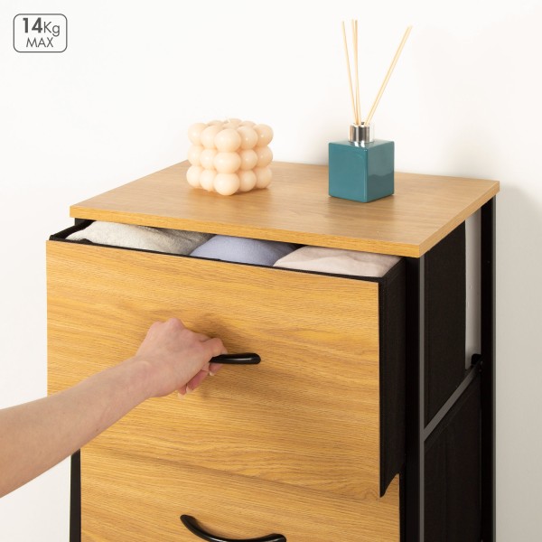 Max Home Cómoda 3 cajones con sistema de nivelación | Distria