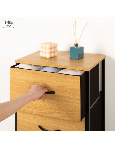 Max Home Cómoda 3 cajones con sistema de nivelación | Distria
