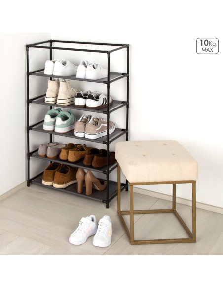 Max Home Armario zapatero tela 5 baldas bolsillos laterales | Distria
