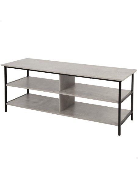 Max Home Mesa televisión metal y madera 3 estantes | Distria