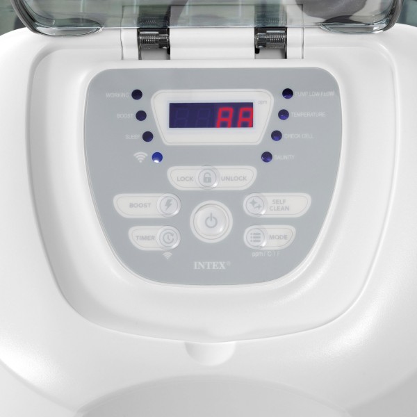 Clorador salino INTEX QS1600 PLUS hasta 12.112 L | Distria