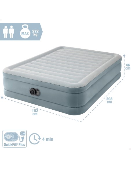 Colchón hinchable alto para dos personas | Distria