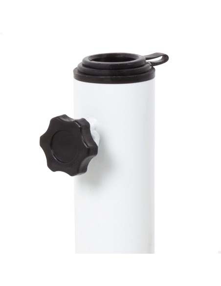 Aktive Base para sombrilla de acero blanca 37x32 cm | Distria