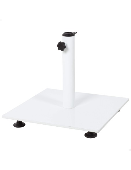 Aktive Base para sombrilla de acero blanca 37x32 cm | Distria
