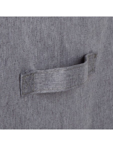 Max Home Cesta ropa sucia 100 l gris oscuro 2 compartimentos | Distria