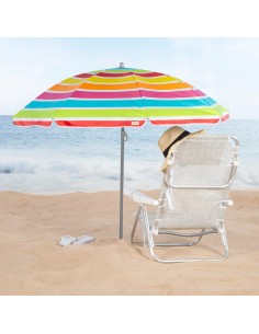 Sombrilla de playa multicolor 160 cm | Distria 2