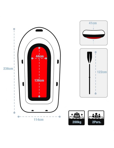 Barca hinchable Challenger 2 INTEX | Distria