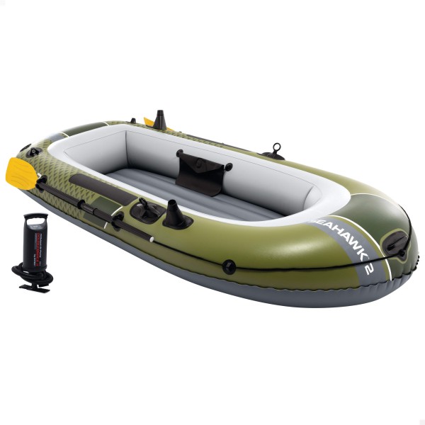 Barca hinchable Seahawk 2 con remos e hinchador INTEX | Distria