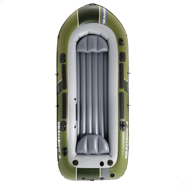 Barca hinchable Seahawk 4 con remos e hinchador INTEX | Distria