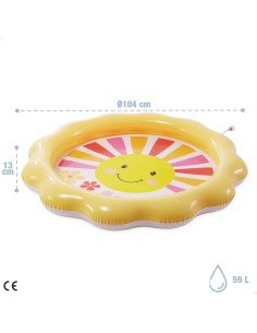 Piscina hinchable INTEX infantil con spray Ø104 cm | Distria 2