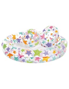 Pack piscina infantil hinchable con flotador y pelota | Distria 2