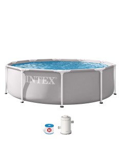 Piscina desmontable INTEX Prism Frame Ø305x75 cm depuradora | Distria