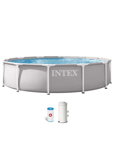 Piscina desmontable INTEX Prism Frame Ø366x76 cm depuradora | Distria