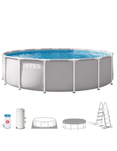 Piscina desmontable INTEX Prism Frame Ø457x107 cm depuradora | Distria