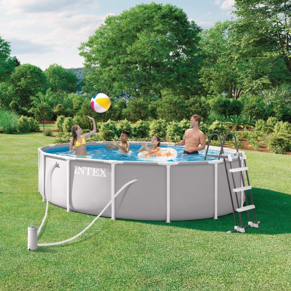 Piscina desmontable INTEX Prism Frame Ø457x122 cm depuradora | Distria