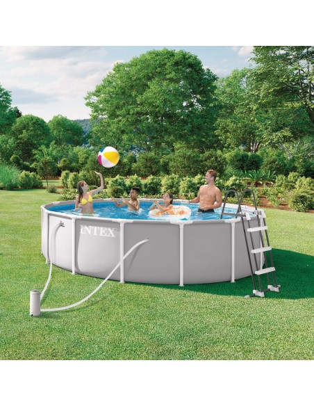 Piscina desmontable INTEX Prism Frame Ø457x122 cm depuradora | Distria
