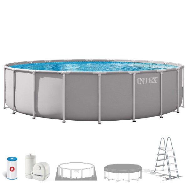 Piscina desmontable INTEX Prism Frame Ø610x132 cm depuradora | Distria