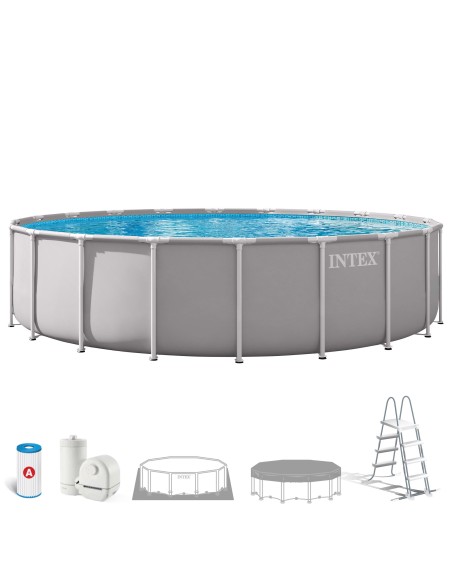 Piscina desmontable INTEX Prism Frame Ø610x132 cm depuradora | Distria
