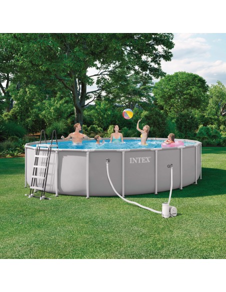 Piscina desmontable INTEX Prism Frame Ø610x132 cm depuradora | Distria