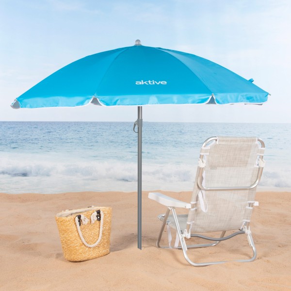 Sombrilla playa de Ø180 cm azul | Distria