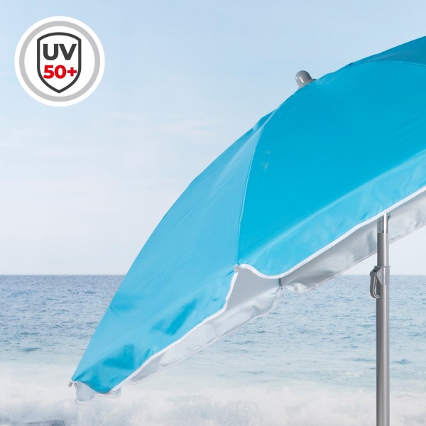 Sombrilla playa de Ø180 cm azul | Distria