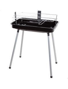 Barbacoa de carbón portátil con 2 niveles de cocción | Distria